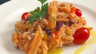 Arroz de Bacalhau - Delicioso e pratico