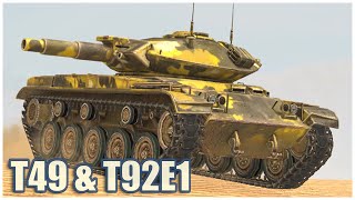 T49, T92E1 & T92E1 (1 vs 5) • WoT Blitz Gameplay