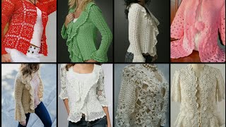 Amazing New Pattern Designs of Crochet Lace cardigans / jackets designer's jackets granny Square