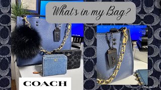 What’s in my Bag?  COACH Rogue featuring *New Denim Bifold Wallet* & extra goodies