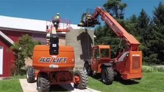 Silo Demolition with Robotic Crusher