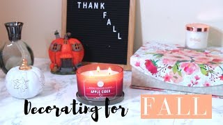 Cleaning and Decorating FALL 2018 | Desk, Coffee Bar, Beauty Room