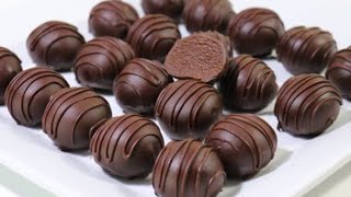 #chocolate balls #لو عندك بواقى عيش فينو او كيك بايت اعملى احلى كرات شوكولاته