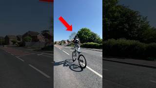 what is he doing on that bike?😱 #skill #viral #insane #shorts #wheelie