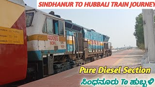 Sindhanur to Hubballi train journey | Yeshwantpur to Sindhanur railway station 🔥