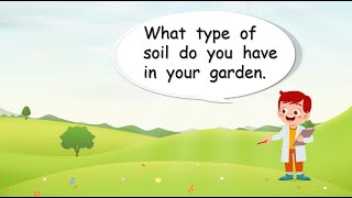 Three types of soil.