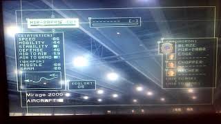 Ace Combat 5 Mission 16B Desert Lighting Plane Selection