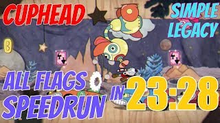 [Former World Record] All Flags Speedrun - 23:28 - Legacy, Simple, Solo - Cuphead