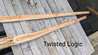 Yew Selfbow Bow Making - Correcting Limb Twist