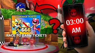 What happens if YOU get 666 TICKETS in Sonic Speed Simulator at 3AM?! 👹 - Roblox