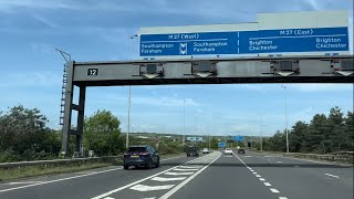 Driving from Portsmouth to Gosport  via M275,M27 and A27|Hampshire