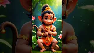 बाल हनुमानजी || छोटे से cute हनुमानजी || #hanuman #cute #shorts