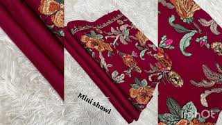 embroidered Pashmina embroidered collection| beautiful winter collection