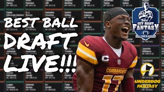 *LIVE* Fantasy Football Draft | Underdog Fantasy $25 Entry Best Ball Mania V $1.5M to 1st!