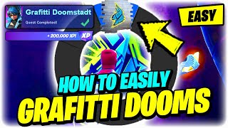 How to EASILY Grafitti Doomstadt & Grafitti The Central Statue in Doomstadt - Fortnite Quest