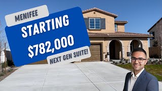 Menifee Next Gen Home For Sale - Canyon View  - Lennar - $782k+ - 4,134Sqft - 5bd - 3 Bay Garage