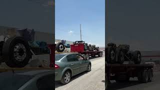 Así se transportan los chasises desde la planta de VOLVO BUSES a donde van a ser carrozados.