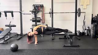 Loaded Feet Elevated Side Plank Hip Raise