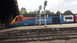 43076 and 43045 depart Leicester