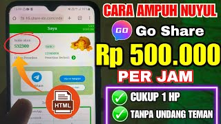 BARU NEMU!🔥CARA CEPAT NUYUL GOSHARE DIBAYAR 500 RIBU PERJAM | CARA CEPAT MENDAPATKAN UANG GOSHARE