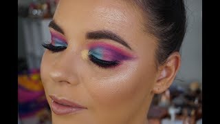 BRIGHT COLOURFUL FESTIVAL MAKEUP LOOK | NEW ANASTASIA BEVERLY HILLS RIVIERA PALETTE