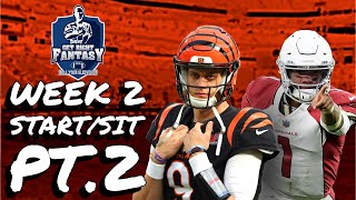 Week 2 Players you MUST Start & Sit Pt. 2 | *LIVE* chat Q&A Fantasy Football Advice