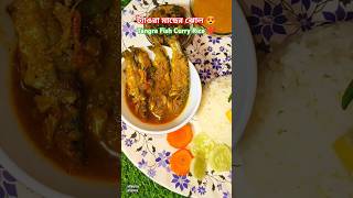 ট্যাঙরা মাছের ঝোল|Tangra fish Curry Rice Bengali Thali#shorts #trending #recipe #viralshorts#cooking