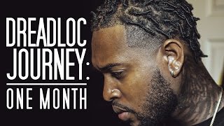 DREADLOC JOURNEY:  ONE MONTH