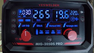 Reviewing The YESWELDER MIG 205DS PRO