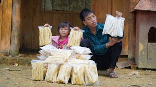 The production process of popcorn and rice is sold to the market | Triệu Văn Tính