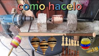 torno casero de madera diseña tus propias piesas de madefa facil