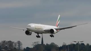 Last Emirates B777 Landing into BHX!