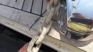 end of chain rope thight properly to the  bulked