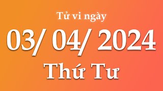 Tử Vi Ngày 03/04/2024 Của 12 Con Giáp | Triệu phú tử vi