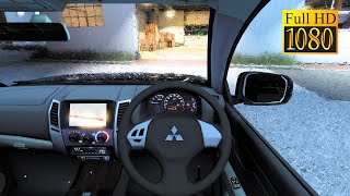 POV Mitsubishi Pajero Sport rainy drive - Euro Truck Simulator 2