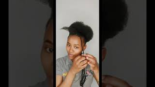 SIMPLE  EASY EVERYDAY  Natural Hairstyle Short 4c Natural Hair #naturalhair  #ytshorts