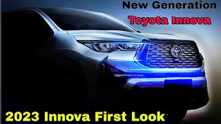 New Generation Toyota Innova Crysta Official Teaser Looks Out Before Launch