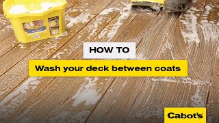 How to wash your deck between coats | Cabot's Everyday Deck Wash