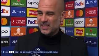 Manchester City 7 - RB Leipzig 0 | Pep Guardiola Full Post Match Interview ￼