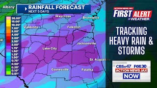 Pleasant weather shifts back to rain and storms on Wednesday