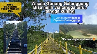 NAIK VIA TANGGA KUNING / BIRU ?? (Wisata Kawah Galunggung Dilanjut Berendam di Cipanas)