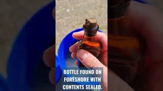 Bottle with contents still in it! | Foreshore | Mudlarking UK