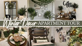 Winter Decor Apartment Tour #christmasdecor #homedecor #apartmentdecor