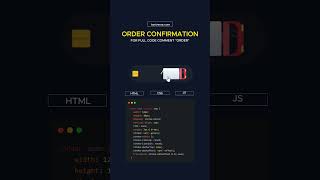 Order Confirmation Animation Button. #orderconfirmation #taniverse #buttonanimation #css #html #js