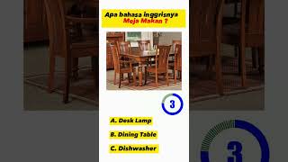 Tebak Bahasa Inggris Perabotan Rumah #shorts