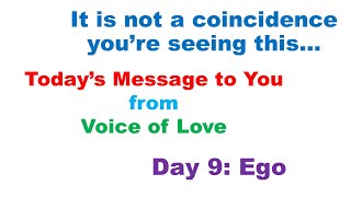 Message from Universe - Day 9: Ego