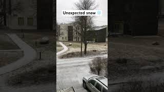 Living in Estonia comes with an unexpected snowfall