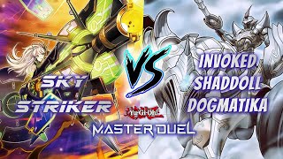 Dealing with Mechaba - Sky Striker vs. Invoked-Shadoll-Dogmatika [Yu-Gi-Oh! Master Duel - Platinum]