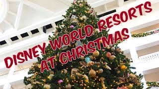 7 Disney World Resorts At Christmas