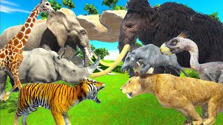 Modern Mammals vs Prehistoric Mammals - Animal Revolt Battle Simulator | ARBS